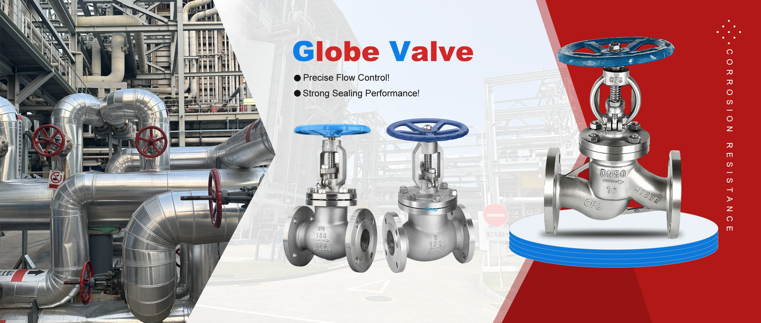 Huadu ရှိ စက်ရုံတိုက်ရိုက် Globe Valve
