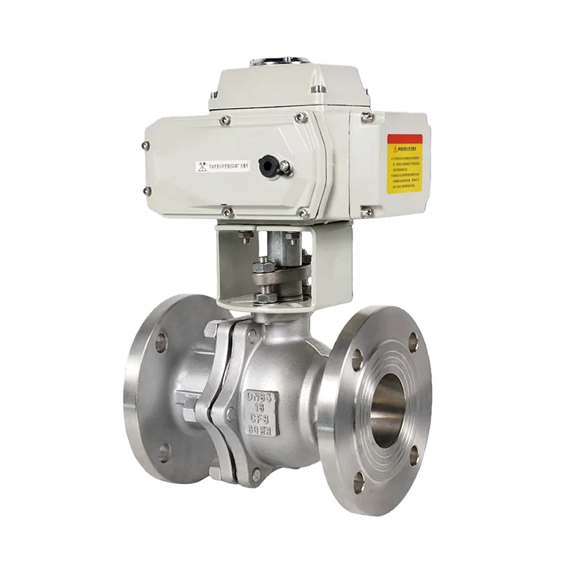 လျှပ်စစ် Stainless Steel Flanged Ball Valve